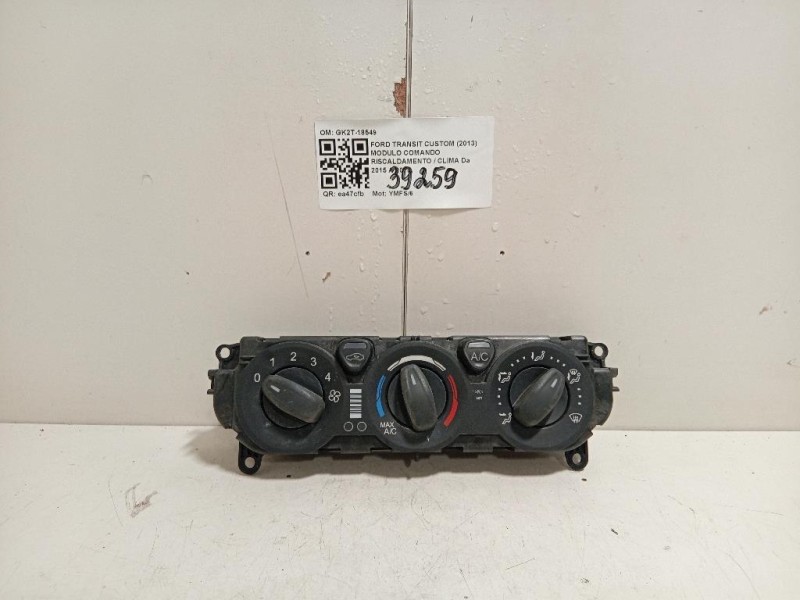 Modulo Comando Riscaldamento Clima GK2T-18549 Ford Transit Custom I 2013