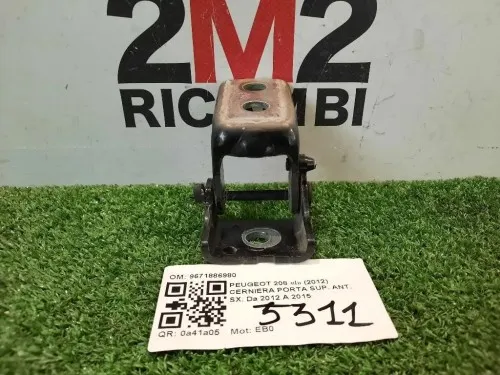 Cerniera Porta SUP ANT SX 9671886980 Peugeot 208 I 2012