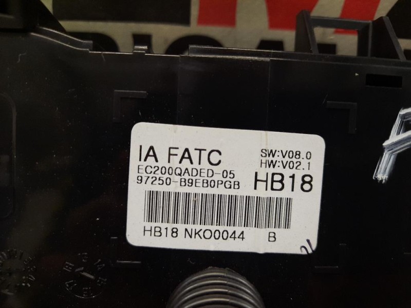 Modulo Comando Riscaldamento Clima 97250B9AD0PGB Hyundai I10 II 2016