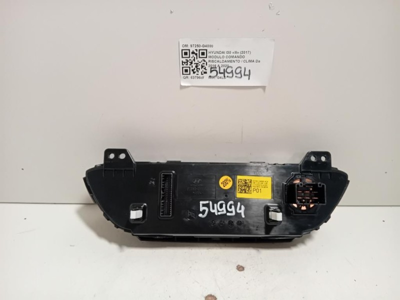 Modulo Comando Riscaldamento Clima 97250-G4000 Hyundai I30 III 2017