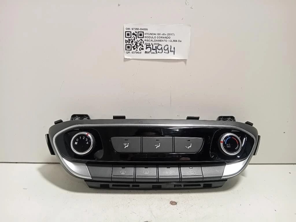 Modulo Comando Riscaldamento Clima 97250-G4000 Hyundai I30 III 2017