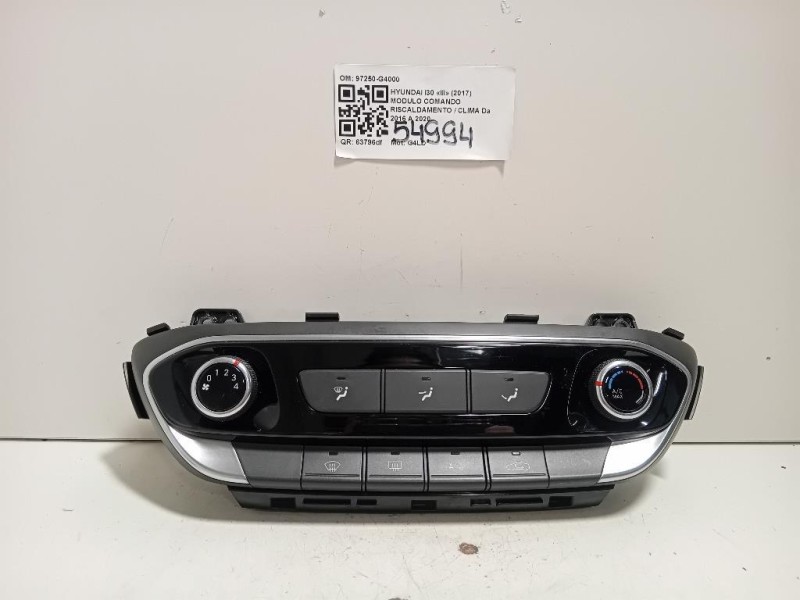 Modulo Comando Riscaldamento Clima 97250-G4000 Hyundai I30 III 2017
