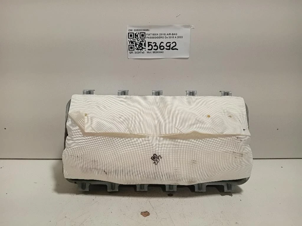 Air-bag Passeggero 00520226950 Fiat 500X 2018