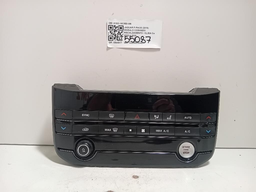 Modulo Comando Riscaldamento Clima KX63-18C858-GB Jaguar F-pace 2015