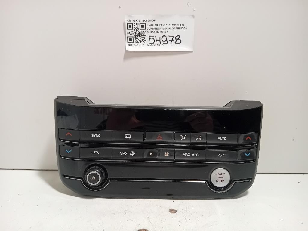 Modulo Comando Riscaldamento Clima GX73-18C858-GF Jaguar XE 2015