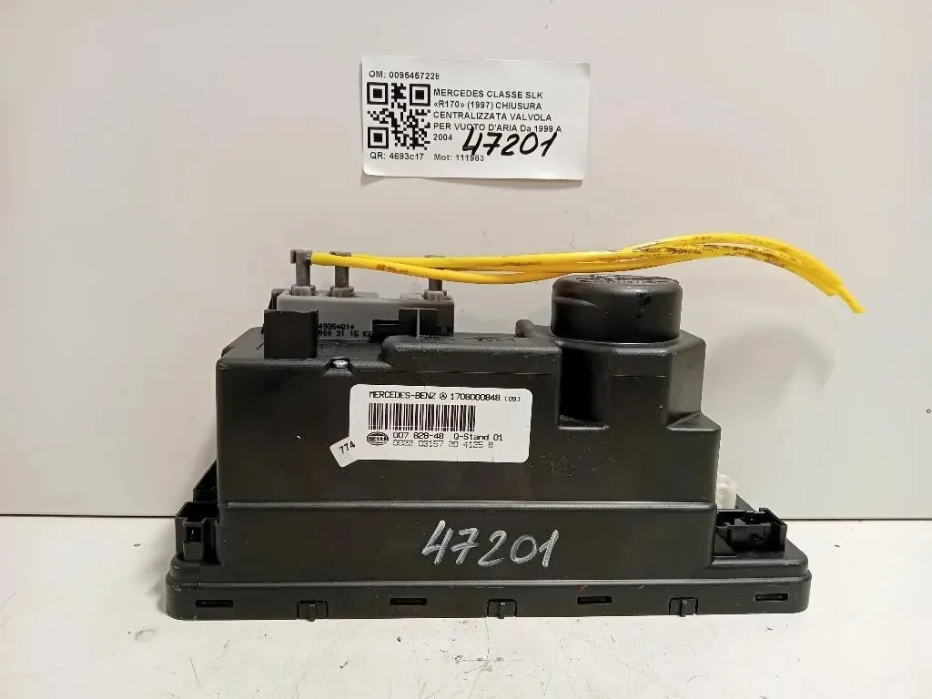 Chiusura Centralizzata Valvola PER Vuoto Daria 1708000848 CHIUSURA CENTRALIZZATA PORTA ANTIFURTO Mercedes Classe SLK R170 1997