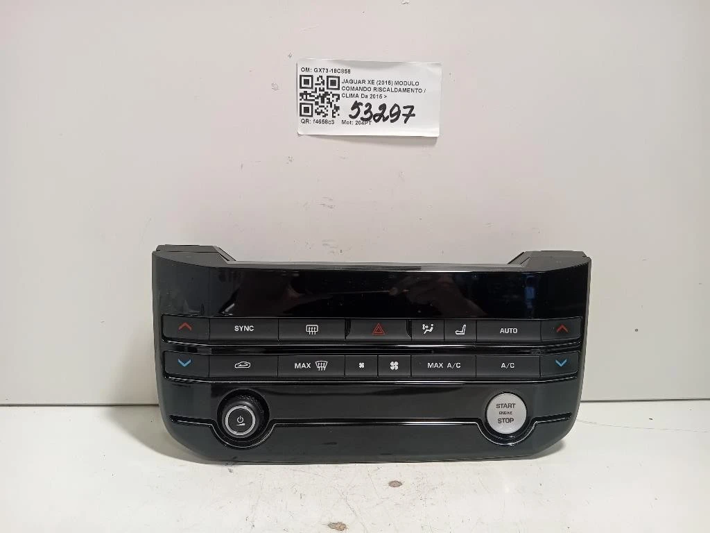 Modulo Comando Riscaldamento Clima GX73-18C858 Jaguar XE 2015