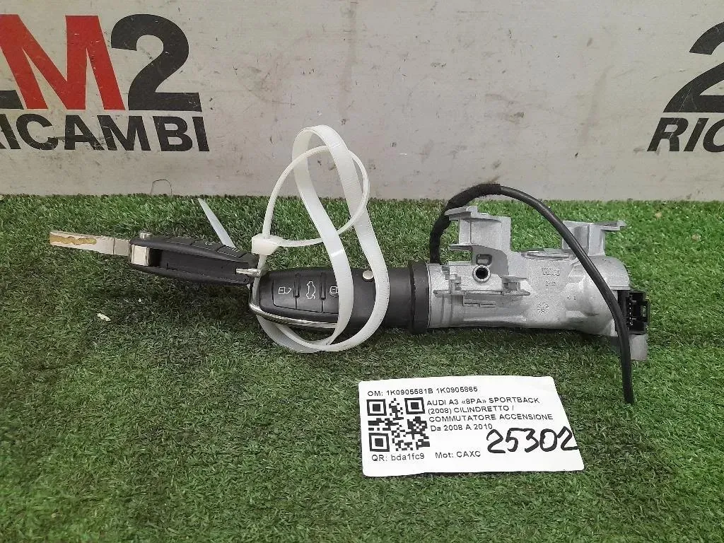 Cilindretto Commutatore Accensione 1K0905581B 1K0905865 Audi A3 8PA Sportback 2008