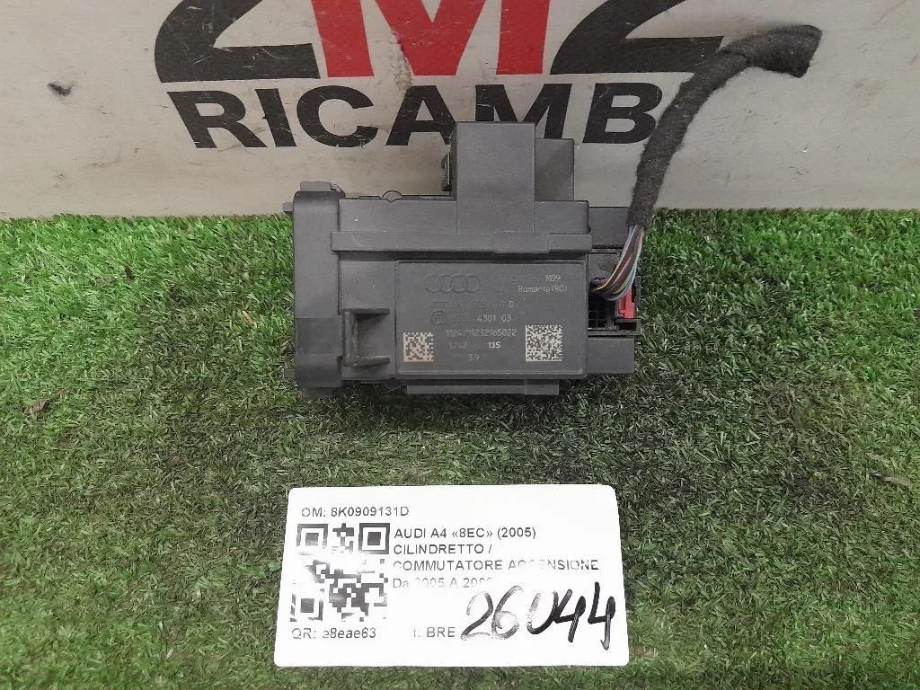 Cilindretto Commutatore Accensione 8K0909131D Audi A4 8EC 2005