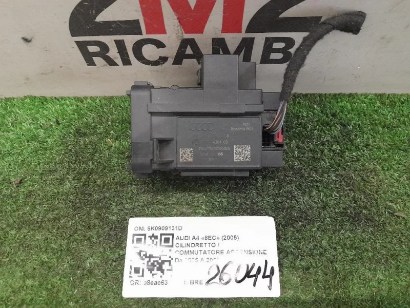 Cilindretto Commutatore Accensione 8K0909131D Audi A4 8EC 2005