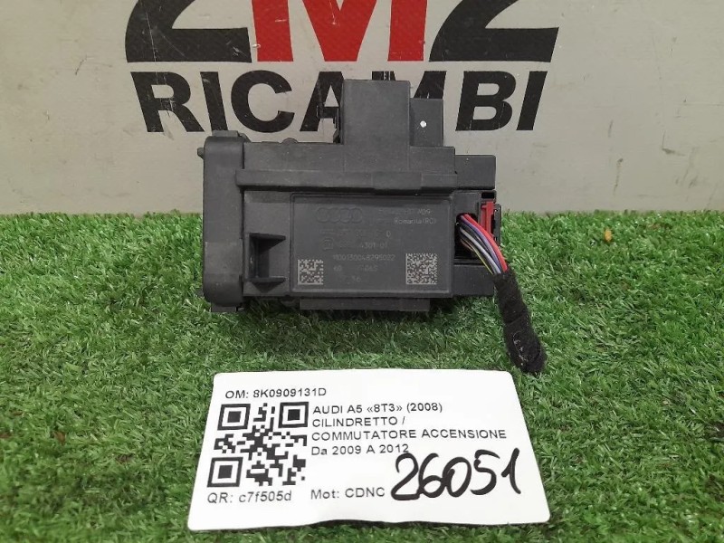 Cilindretto Commutatore Accensione 8K0909131D Audi A5 8T3 2008