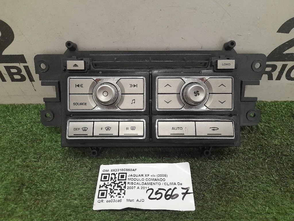 Modulo Comando Riscaldamento Clima 8X2318C858AF Jaguar XF I 2008