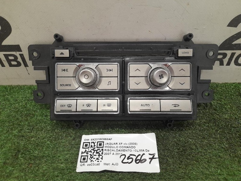 Modulo Comando Riscaldamento Clima 8X2318C858AF Jaguar XF I 2008
