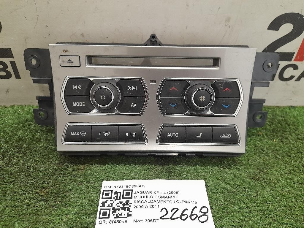 Modulo Comando Riscaldamento Clima 8X2318C858AD Jaguar XF I 2008