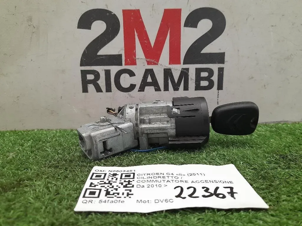 Cilindretto Commutatore Accensione N0503451 Citroen C4 II 2011