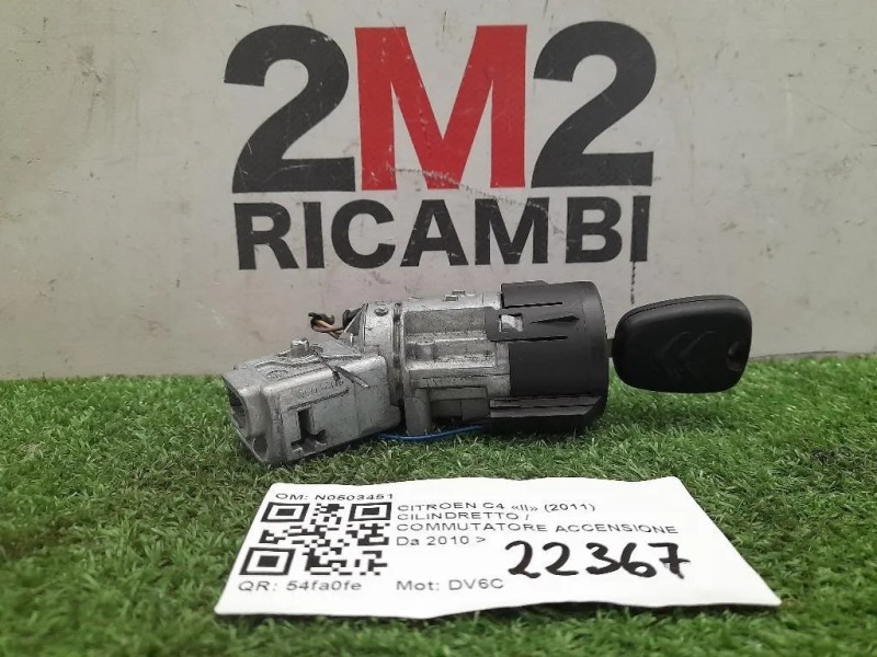 Cilindretto Commutatore Accensione N0503451 Citroen C4 II 2011