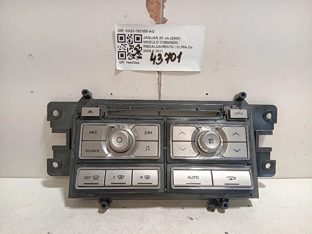 Modulo Comando Riscaldamento Clima 8X23-18C858-AG Jaguar XF I 2008