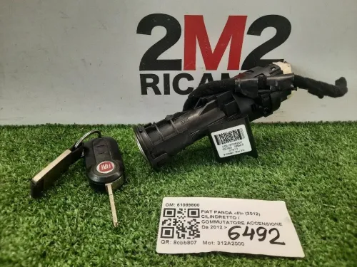 Cilindretto Commutatore Accensione 61089800 Fiat Panda III 2012