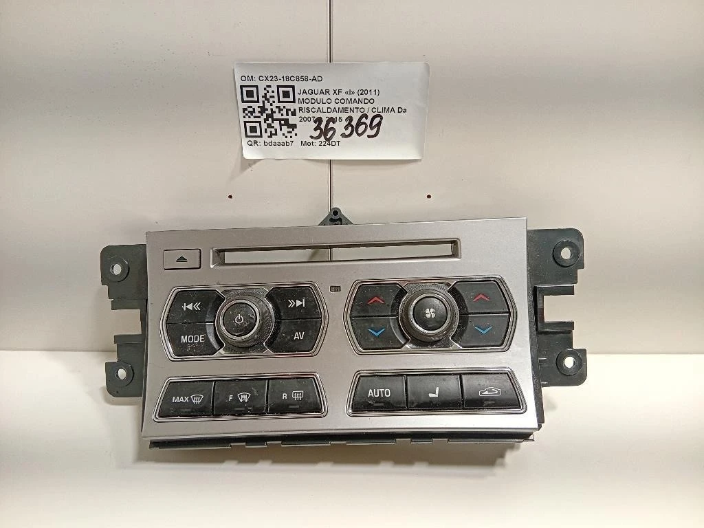 Modulo Comando Riscaldamento Clima CX23-18C858-AD Jaguar XF I 2011