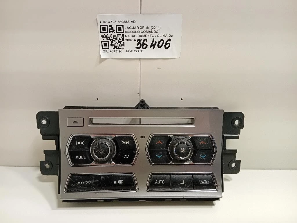 Modulo Comando Riscaldamento Clima CX23-18C858-AD Jaguar XF I 2011