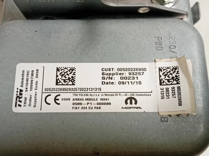 Air-bag Passeggero 520226950 Fiat 500X 2015