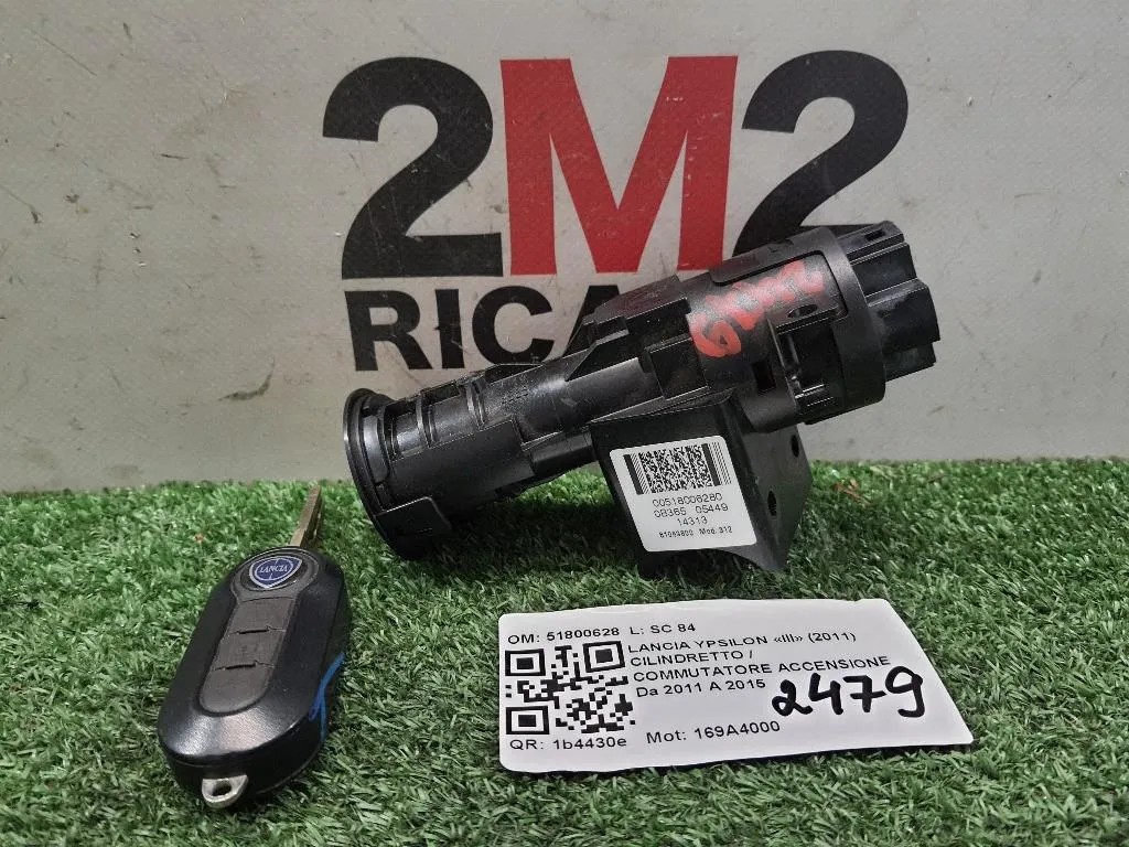 Cilindretto Commutatore Accensione 51800628 Lancia Ypsilon III 2011