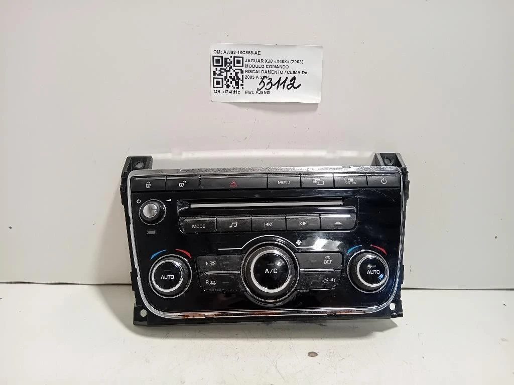 Modulo Comando Riscaldamento Clima AW93-18C858-AE Jaguar XJ8 X408 2003