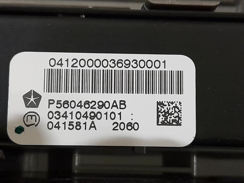 Modulo Comando Riscaldamento Clima P56046290AB Jeep Cherokee IV 2008