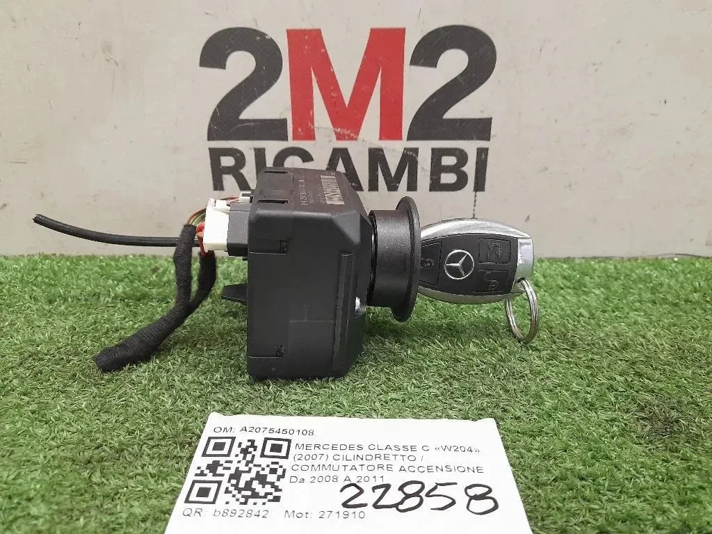 Cilindretto Commutatore Accensione A2075450108 Mercedes Classe C W204 2007