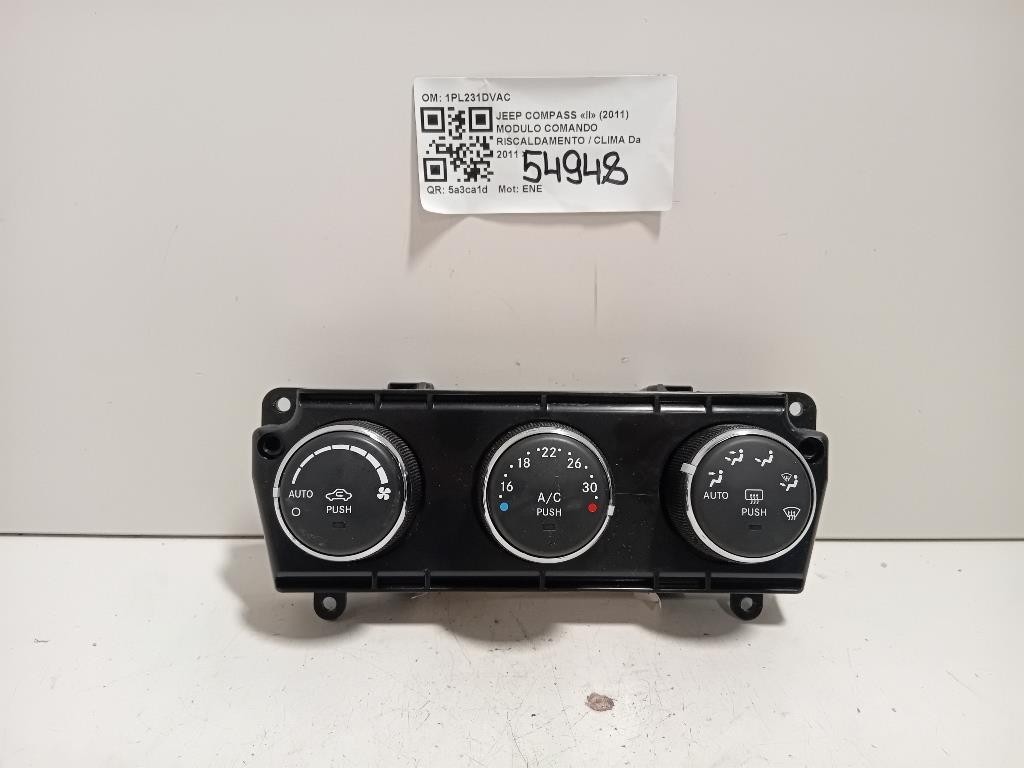 Modulo Comando Riscaldamento Clima 1PL231DVAC Jeep Compass II 2011