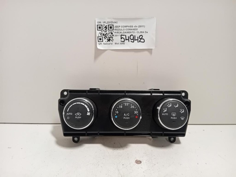 Modulo Comando Riscaldamento Clima 1PL231DVAC Jeep Compass II 2011