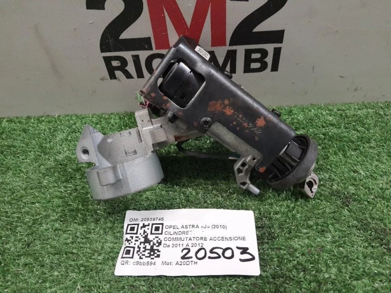 Cilindretto Commutatore Accensione 20939745 Opel Astra J 2010