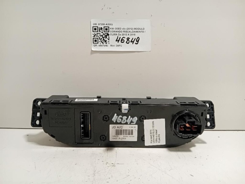 Modulo Comando Riscaldamento Clima 97250-A2002 Kia CEED II 2012