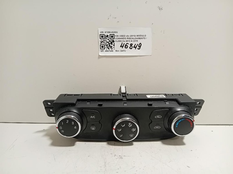 Modulo Comando Riscaldamento Clima 97250-A2002 Kia CEED II 2012