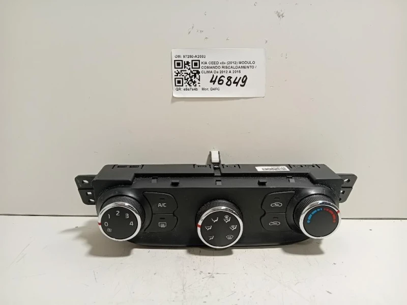Modulo Comando Riscaldamento Clima 97250-A2002 Kia CEED II 2012