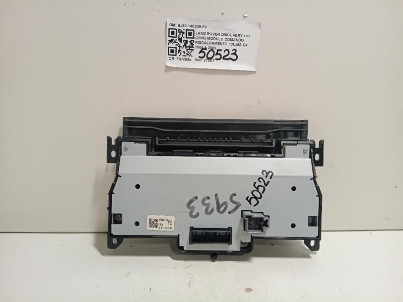 Modulo Comando Riscaldamento Clima BJ32-14C239-FC Land Rover Discovery III 2005