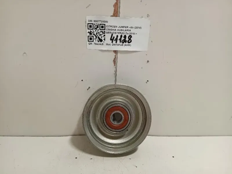 Cinghia Ausiliaria Servosterzo 9807720080 RULLO DEVIAZIONE CINGHIA Citroen Jumper III 2014
