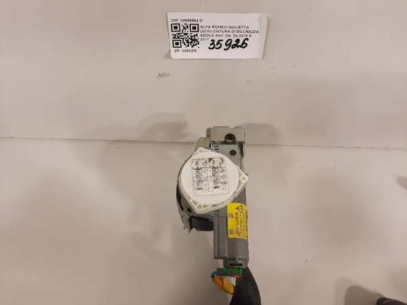 Cintura DI Sicurezza Sedile ANT DX 34056584 D Alfa Romeo Giulietta 2010