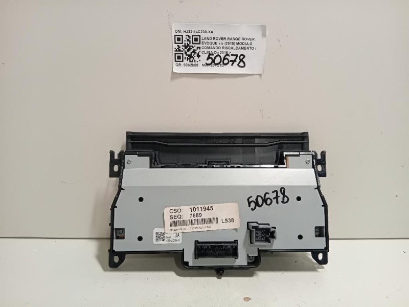 Modulo Comando Riscaldamento Clima HJ32-14C239-XA Land Rover Range Rover Evoque I 2015
