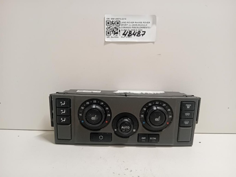 Modulo Comando Riscaldamento Clima MB146570-2318 Land Rover Range Rover Sport I 2005