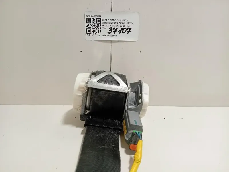 Cintura DI Sicurezza Sedile ANT DX 34056584 Alfa Romeo Giulietta 2013