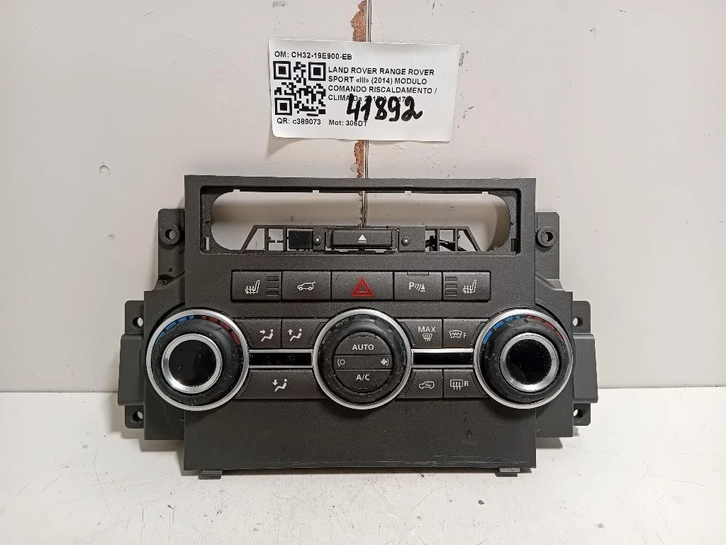 Modulo Comando Riscaldamento Clima CH32-19E900-EB Land Rover Range Rover Sport III 2014