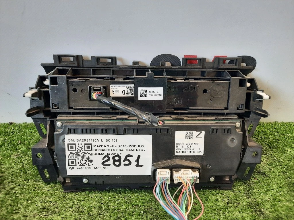 Modulo Comando Riscaldamento Clima BHT161190E Mazda 3 III 2016