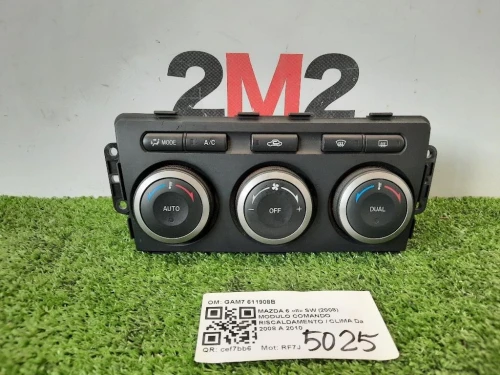 Modulo Comando Riscaldamento Clima GAM7 611908B Mazda 6 II SW 2008