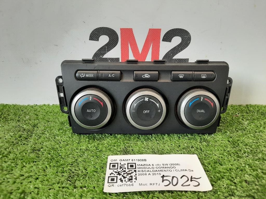 Modulo Comando Riscaldamento Clima GAM7 611908B Mazda 6 II SW 2008