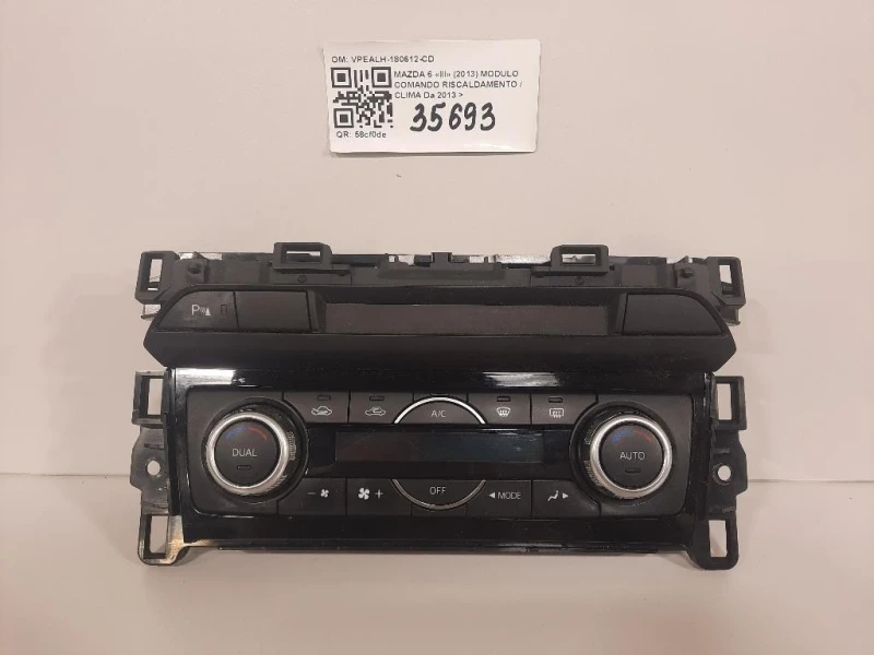 Modulo Comando Riscaldamento Clima VPEALH-180612-CD Mazda 6 III 2013