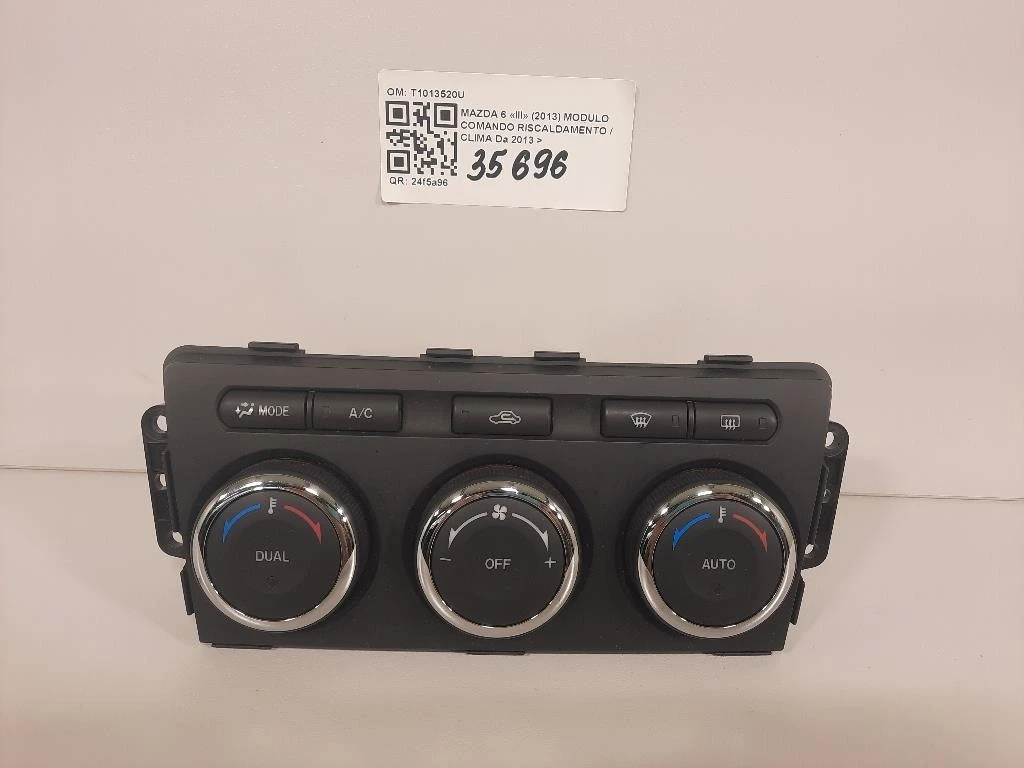Modulo Comando Riscaldamento Clima T1013520U Mazda 6 III 2013