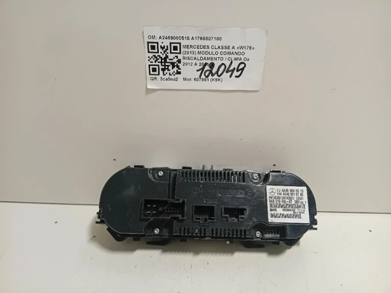 Modulo Comando Riscaldamento Clima A2469000515 A1766807100 Mercedes Classe A W176 2013