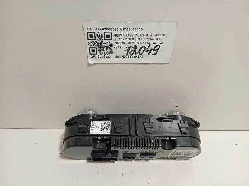 Modulo Comando Riscaldamento Clima A2469000515 A1766807100 Mercedes Classe A W176 2013