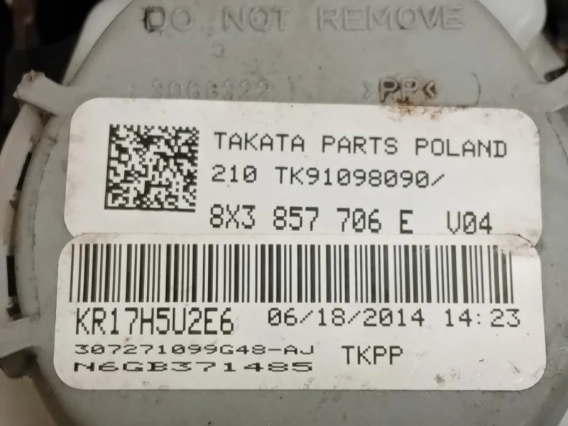 Cintura DI Sicurezza Sedile ANT DX 8X3 857 706 E Audi A1 8XA Sportback 2012